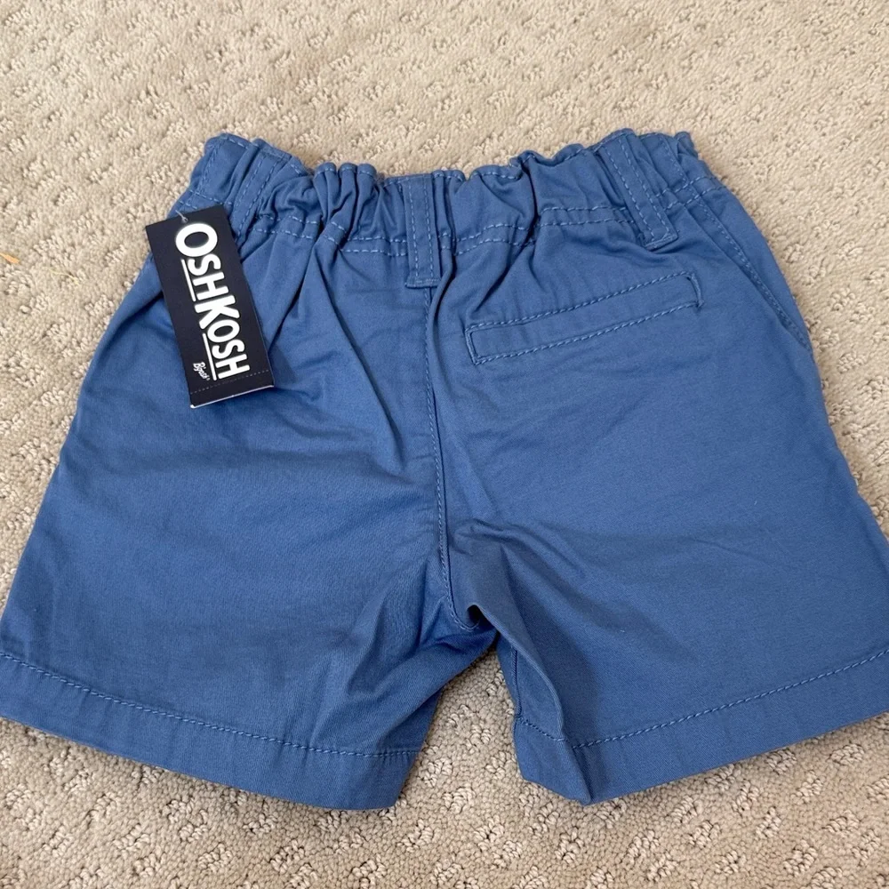 OshKosh B'gosh Slate Blue Pull-On Cotton Shorts